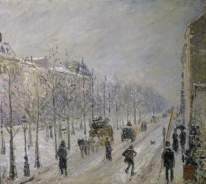 The Effect of Snow on the Boulevards Appearance