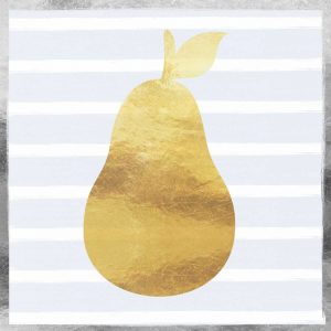 Gold and Silver Pear