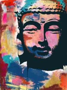 Painted Buddha II
