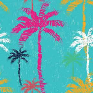 Tropical Palm Tree Pattern