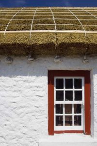 Ireland Replica of a thatched-roof cottage