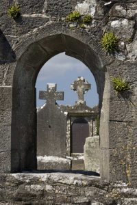 Ireland, Co MayoTombstones at Burrishoole Abbey