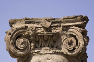 Italy, Pompeii Details of a column pedestal