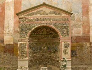 Italy, Campania, Pompeii Mosaic of shells