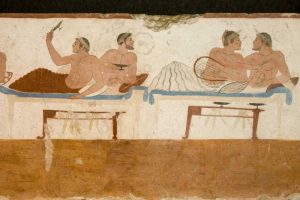 Italy, Paestum Fresco from the Divers Tomb
