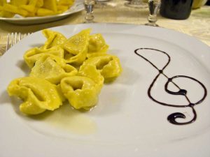 Italy, Cento A plate of cheese tortellini