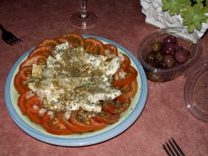 Italy, Positano Plate of antipasti appetizer