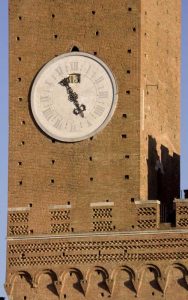 Italy, Sienna Torre del Mangias clock tower