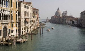 Italy, Venice Grand Canal in late afternoon