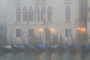 Italy, Venice Gondolas on the Grand Canal