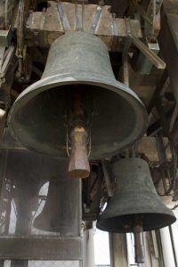 Italy, Venice Close-up of bells in the Campanile