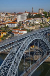 Portugal, Porto Dom Luis I Bridge and cityscape