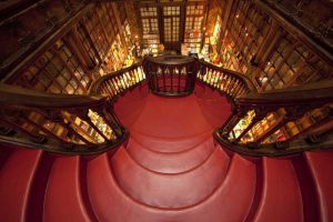 Portugal, Porto Stairway in Lello Book Store