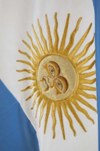 Argentina, Mendoza Sunburst on Argentinas flag