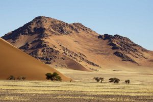 Namibia, Sossusvlei Sand dune and mountain